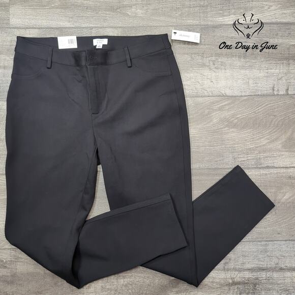 Crown & Ivy 5 Pockter Ponte Skinny Pants Size 12 - Picture 1 of 6